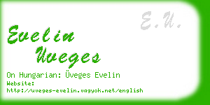 evelin uveges business card
